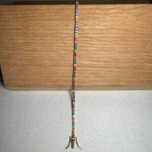 7 " Colorful Gold Tennis Bracelet